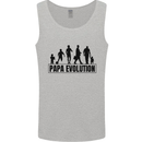 Papa Evolution Fathers Day Mens Vest Tank Top Sports Grey