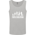 Papa Evolution Fathers Day Mens Vest Tank Top Sports Grey