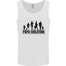 Papa Evolution Fathers Day Mens Vest Tank Top White