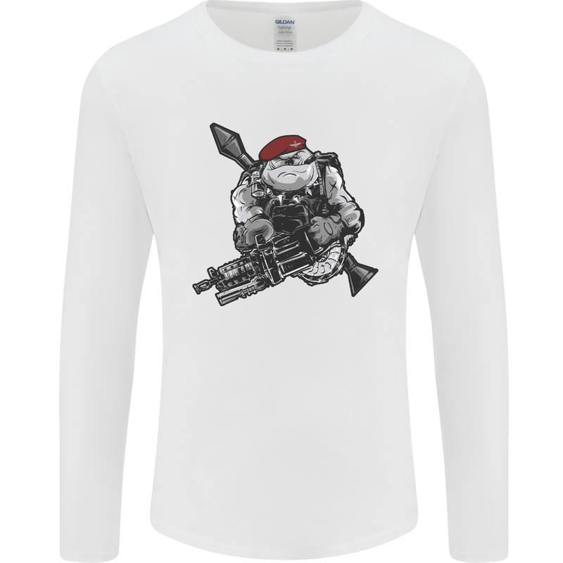 Para Bulldog The Parachute Regiment 1 2 3 4 Mens Long Sleeve T-Shirt White