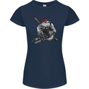 Para Bulldog The Parachute Regiment 1 2 3 4 Womens Petite Cut T-Shirt Navy Blue