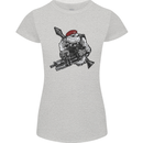 Para Bulldog The Parachute Regiment 1 2 3 4 Womens Petite Cut T-Shirt Sports Grey