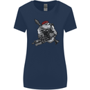 Para Bulldog The Parachute Regiment 1 2 3 4 Womens Wider Cut T-Shirt Navy Blue