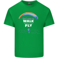 Paragliding Don't Make Me Walk When Can Fly Mens Cotton T-Shirt Tee Top Irish Green