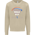 Paragliding Don't Make Me Walk When Can Fly Mens Sweatshirt Jumper Sand