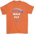Paragliding Don't Make Me Walk When Can Fly Mens T-Shirt Cotton Gildan Orange