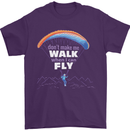 Paragliding Don't Make Me Walk When Can Fly Mens T-Shirt Cotton Gildan Purple