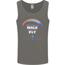 Paragliding Don't Make Me Walk When Can Fly Mens Vest Tank Top Charcoal
