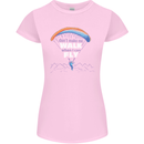 Paragliding Don't Make Me Walk When Can Fly Womens Petite Cut T-Shirt Light Pink