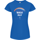 Paragliding Don't Make Me Walk When Can Fly Womens Petite Cut T-Shirt Royal Blue