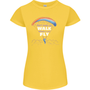 Paragliding Don't Make Me Walk When Can Fly Womens Petite Cut T-Shirt Yellow