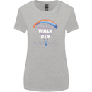 Paragliding Don't Make Me Walk When Can Fly Womens Wider Cut T-Shirt Sports Grey