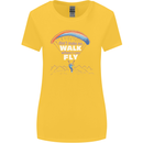 Paragliding Don't Make Me Walk When Can Fly Womens Wider Cut T-Shirt Yellow