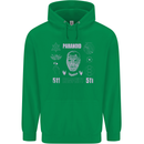 Paranoid Conspiracy Skull Childrens Kids Hoodie Irish Green