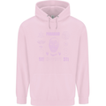 Paranoid Conspiracy Skull Childrens Kids Hoodie Light Pink