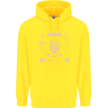 Paranoid Conspiracy Skull Childrens Kids Hoodie Yellow