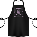 Paranoid Conspiracy Skull Cotton Apron 100% Organic Black