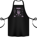 Paranoid Conspiracy Skull Cotton Apron 100% Organic Black