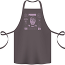 Paranoid Conspiracy Skull Cotton Apron 100% Organic Dark Grey