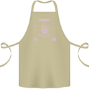 Paranoid Conspiracy Skull Cotton Apron 100% Organic Khaki