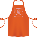 Paranoid Conspiracy Skull Cotton Apron 100% Organic Orange