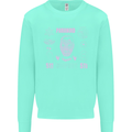 Paranoid Conspiracy Skull Kids Sweatshirt Jumper Peppermint