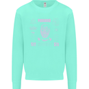 Paranoid Conspiracy Skull Kids Sweatshirt Jumper Peppermint