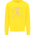 Paranoid Conspiracy Skull Kids Sweatshirt Jumper Yellow