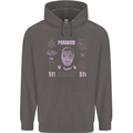 Paranoid Conspiracy Skull Mens 80% Cotton Hoodie Charcoal