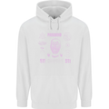 Paranoid Conspiracy Skull Mens 80% Cotton Hoodie White