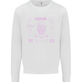 Paranoid Conspiracy Skull Mens Sweatshirt Jumper White