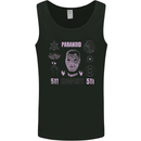 Paranoid Conspiracy Skull Mens Vest Tank Top Black