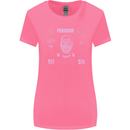 Paranoid Conspiracy Skull Womens Wider Cut T-Shirt Azalea