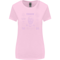 Paranoid Conspiracy Skull Womens Wider Cut T-Shirt Light Pink
