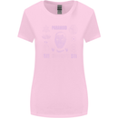 Paranoid Conspiracy Skull Womens Wider Cut T-Shirt Light Pink
