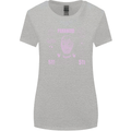 Paranoid Conspiracy Skull Womens Wider Cut T-Shirt Sports Grey