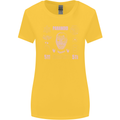 Paranoid Conspiracy Skull Womens Wider Cut T-Shirt Yellow