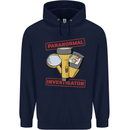 Paranormal Activity Investigator Ghosts Spirits Childrens Kids Hoodie Navy Blue