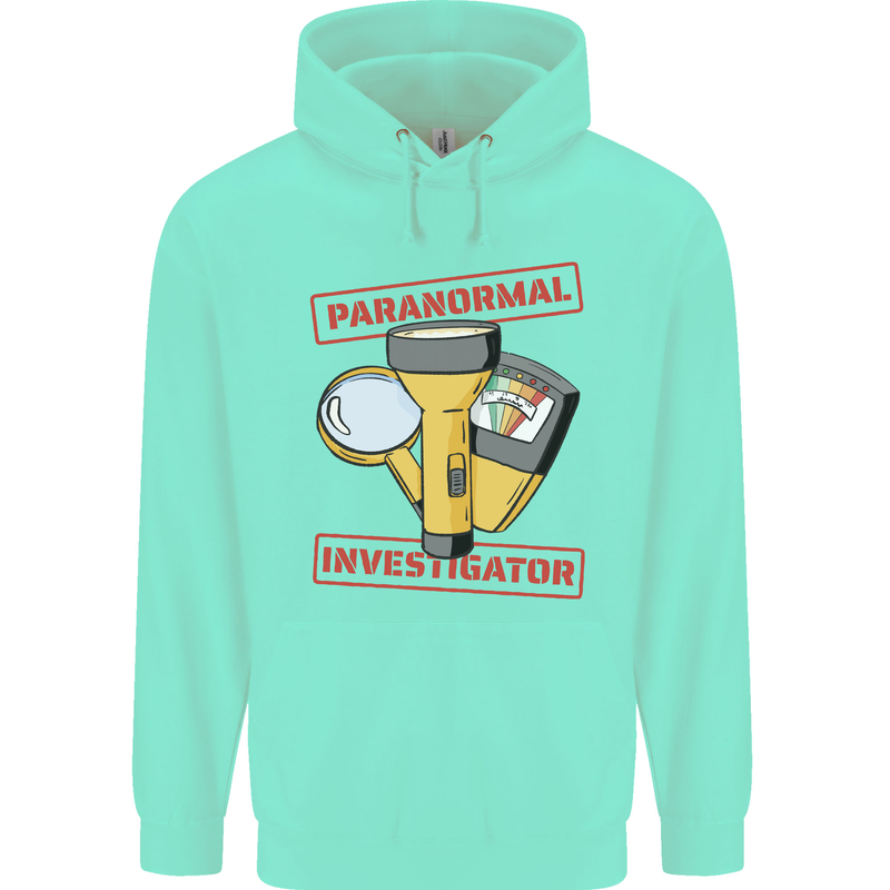 Paranormal Activity Investigator Ghosts Spirits Childrens Kids Hoodie Peppermint