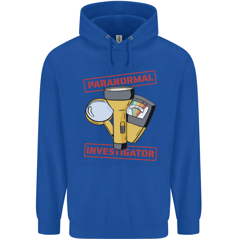 Paranormal Activity Investigator Ghosts Spirits Childrens Kids Hoodie Royal Blue