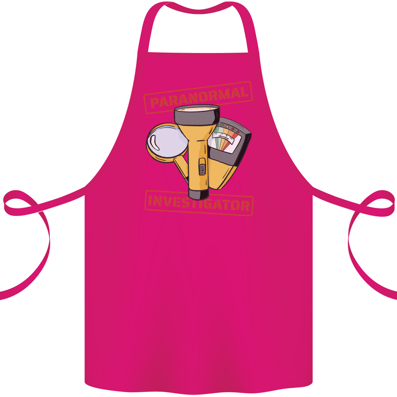 Paranormal Activity Investigator Ghosts Spirits Cotton Apron 100% Organic Pink