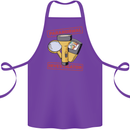 Paranormal Activity Investigator Ghosts Spirits Cotton Apron 100% Organic Purple