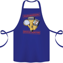 Paranormal Activity Investigator Ghosts Spirits Cotton Apron 100% Organic Royal Blue
