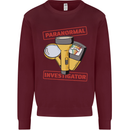 Paranormal Activity Investigator Ghosts Spirits Kids Sweatshirt Jumper Maroon