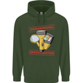 Paranormal Activity Investigator Ghosts Spirits Mens 80% Cotton Hoodie Forest Green