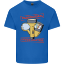 Paranormal Activity Investigator Ghosts Spirits Mens Cotton T-Shirt Tee Top Royal Blue