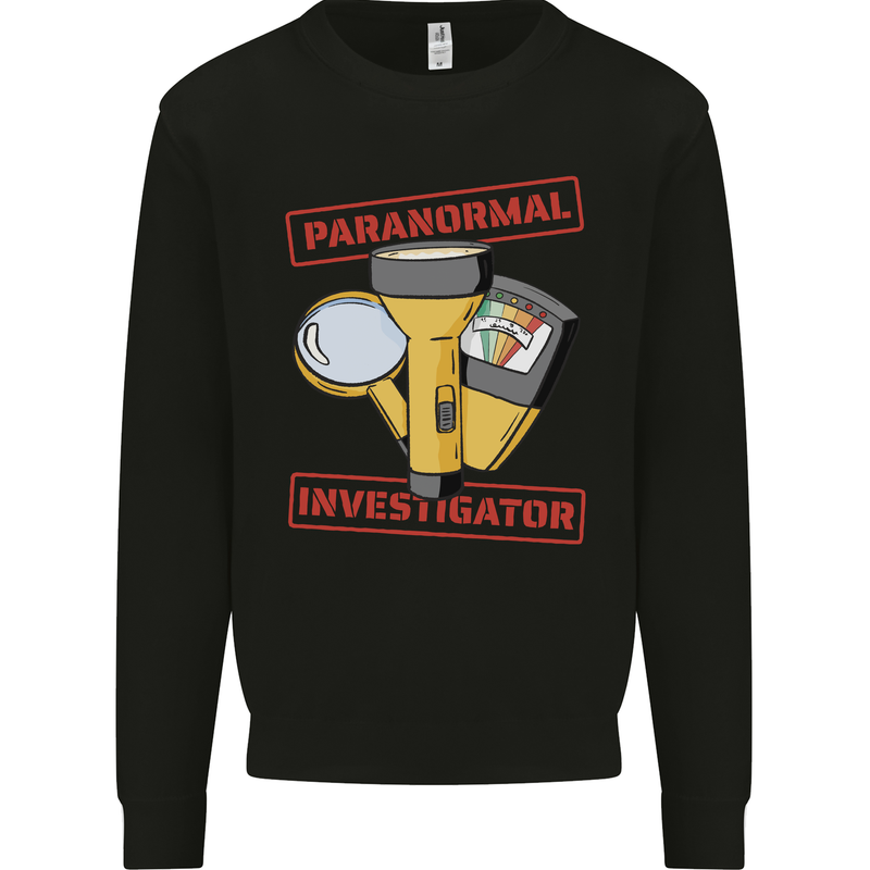 Paranormal Activity Investigator Ghosts Spirits Mens Sweatshirt Jumper Black