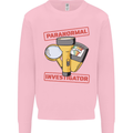 Paranormal Activity Investigator Ghosts Spirits Mens Sweatshirt Jumper Light Pink