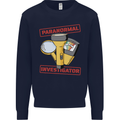 Paranormal Activity Investigator Ghosts Spirits Mens Sweatshirt Jumper Navy Blue