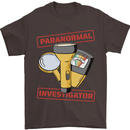 Paranormal Activity Investigator Ghosts Spirits Mens T-Shirt 100% Cotton Dark Chocolate